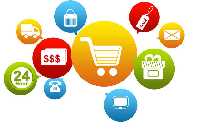 Online shopping website interface preview